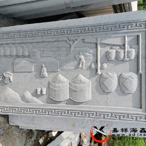 石雕壁画人物像