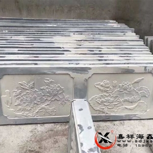 雕花石栏板