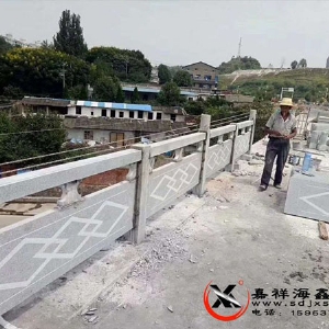 菱形纹石栏杆