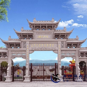 五门九楼石雕牌坊