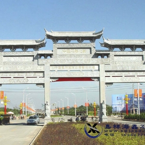 三门五楼石牌坊