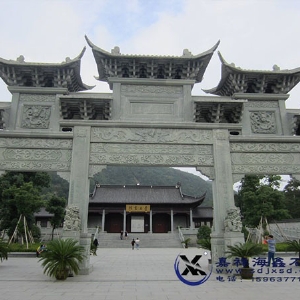 三门七楼石雕牌坊
