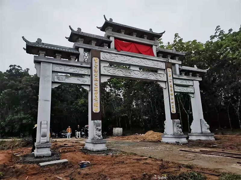 景区石牌坊门楼设计制作安装与一体嘉祥海鑫石业有限公司